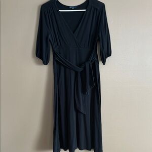 Maternity Black Wrap Dress
